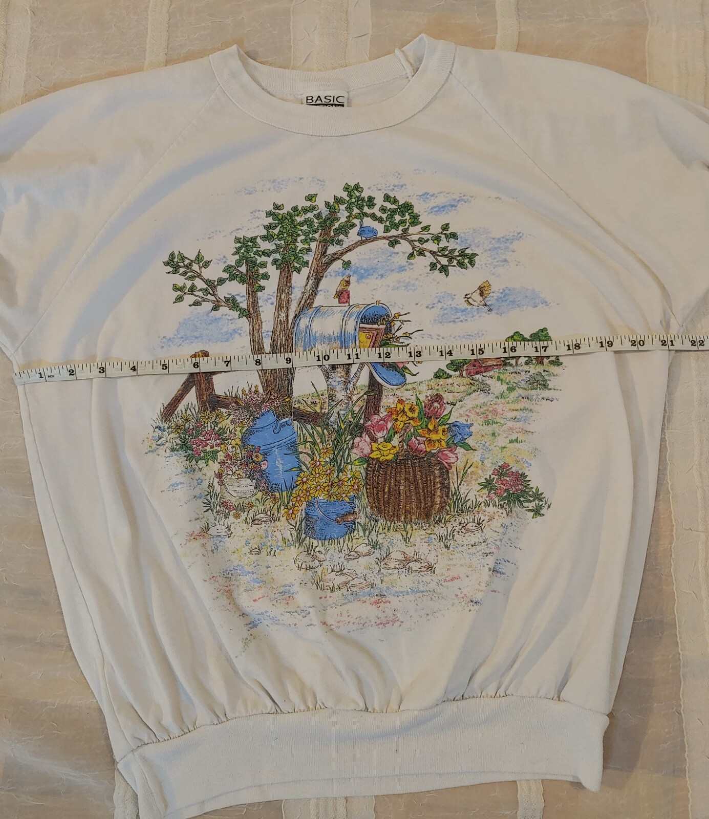 Vintage 90s Basic Editions Crew Neck Grandma Grap… - image 4