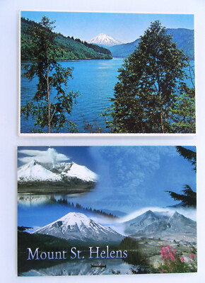 USA Postkarten Lot 2 x Mount St. Helens Washington State Nationalpark Landschaft