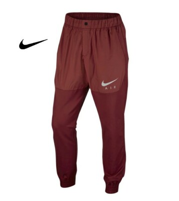 Mens Nike Air Woven Jogger Slim Fit Active Pants 832204-674 Red
