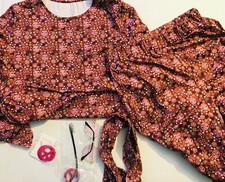 HIPPIE Halloween Costume Women  s Size M-L Outfit S1D23