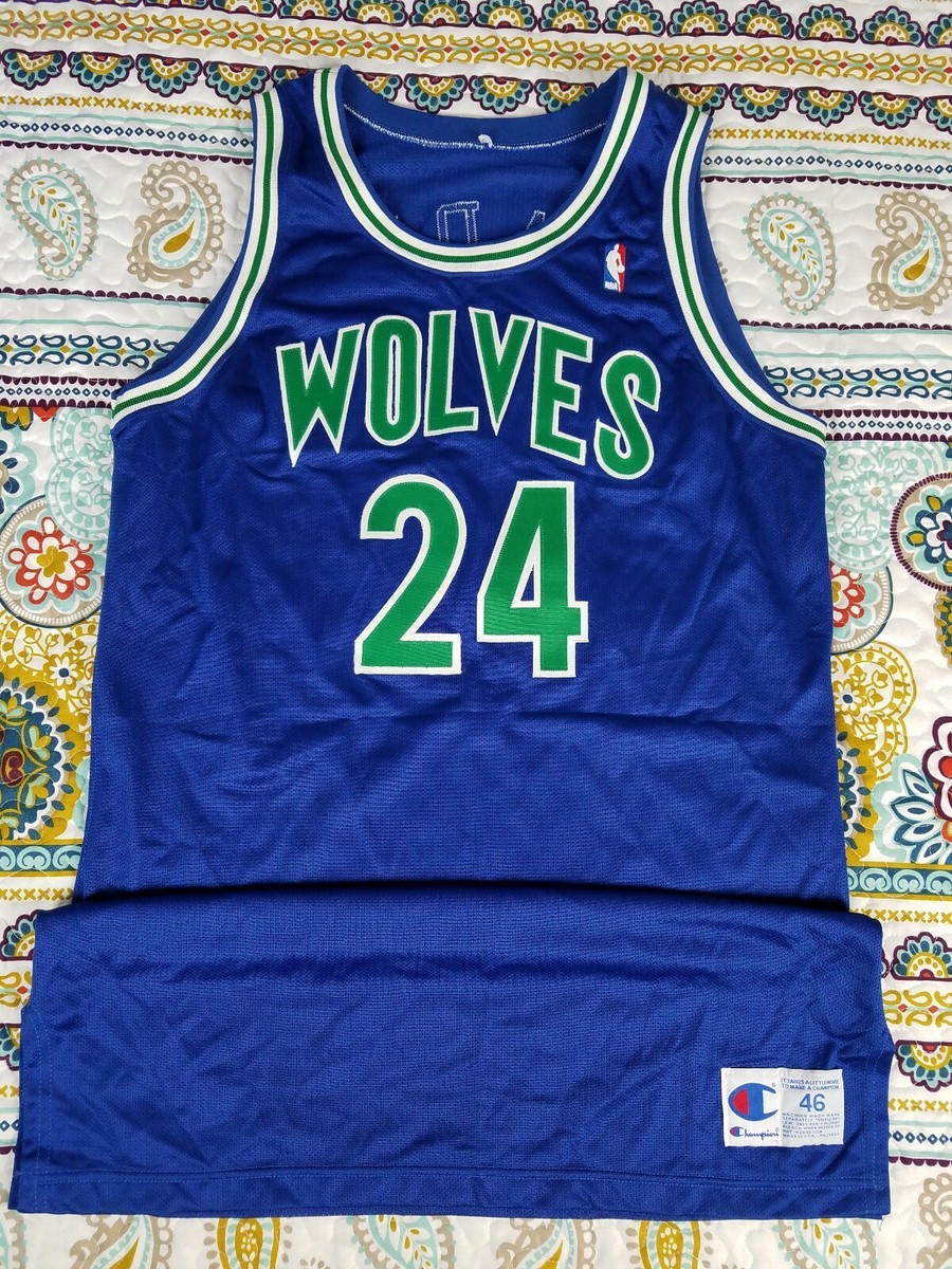 Pooh Richardson Minnesota Timberwolves Champion Pro Cut Game