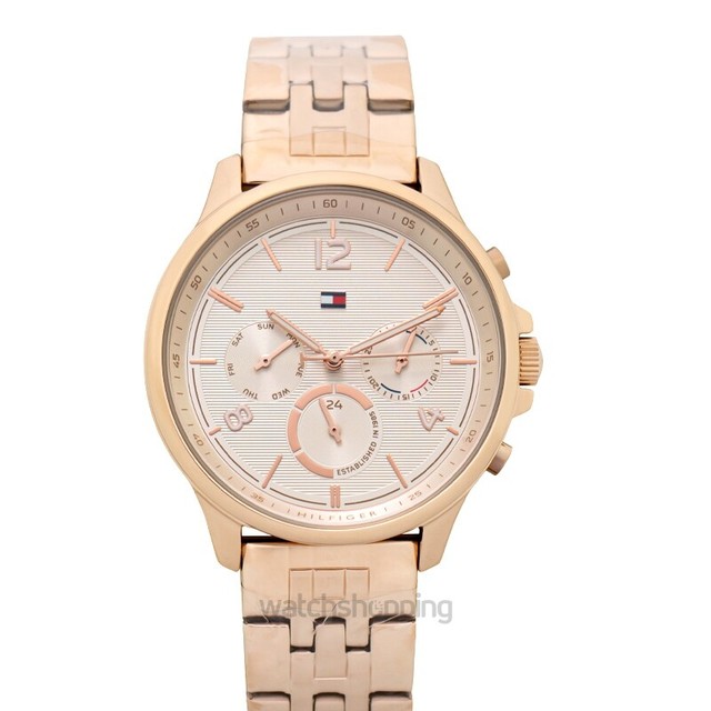 tommy hilfiger rose gold watch