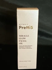 Botanic Pretti5 Miracle Glow Facial Oil 1fl oz 30ml New In Sealed Box