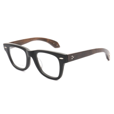 Mens Womens Retro Eyeglass Frames Wood Wooden Vintage Square Glasses Eyewear