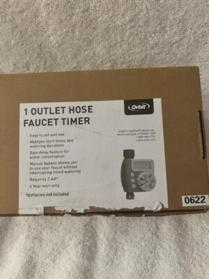 Orbit 1-Outlet Programmable Hose Faucet Brass Swivel Timer (HT8) new never used