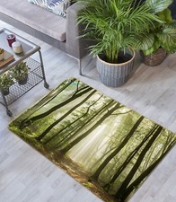 3D Hazy Woods NBC79 Game Rug Mat Elegant Photo Carpet Mat Eve 2023