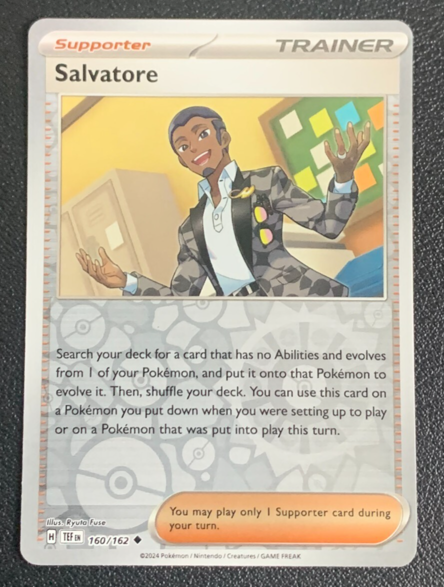 Salvatore 160/162 Temporal Forces Reverse Holo Pokemon TCG Card NM