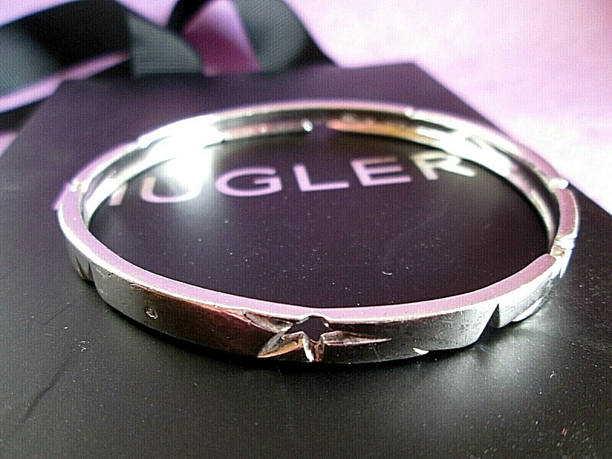 Broche Vintage THIERRY MUGLER Années 80 | Joncs En Plexiglass Bleu Rose