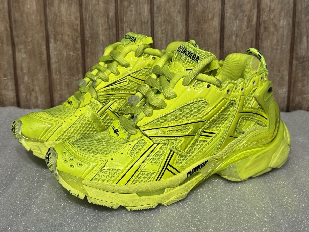 Balenciaga Runner Womens Sneakers US Size 6 Yellow Green Lime