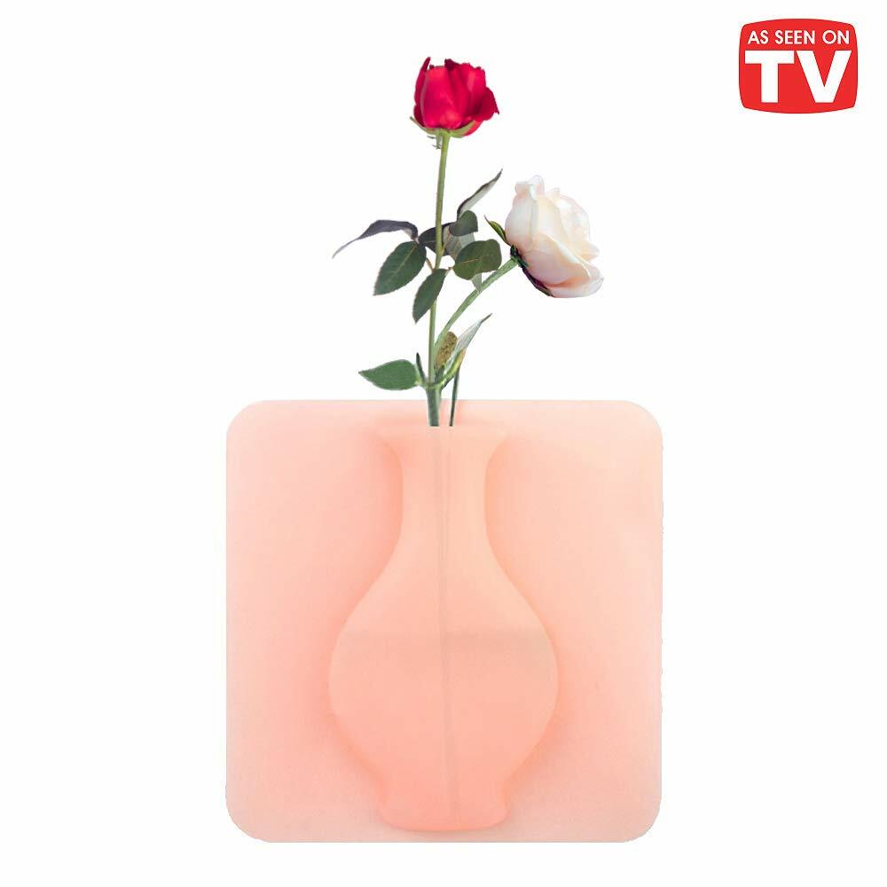3 Vasi Pieghevoli In PVC Portatili - Idea Regalo Ecologica Per Fiori (Colore Casuale)
