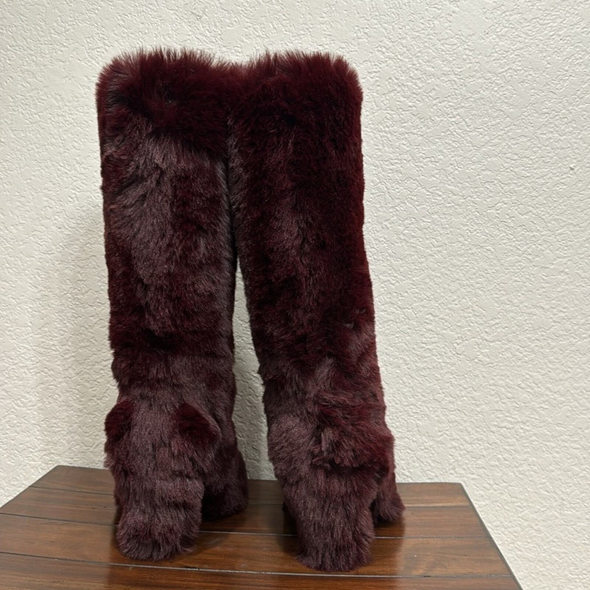 【PORTERNA】Keulle Fur Boots AZALEA WANG Anisa Faux Fur Knee High Boot (Women) | Nordstrom