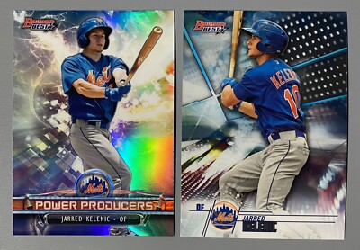 2- 2018 Bowman's Best Jarred Kelenic Top Prospects TP-15, Power Producers PP-JK