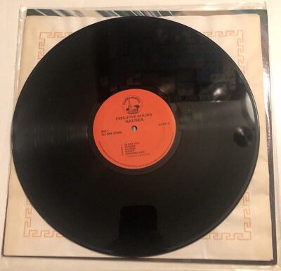 Executive Slacks Nausea LP 1985 Vinyl Industrial Electro save4 Ex