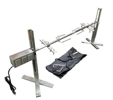 HD 40 Watt Portable BBQ Pig,Lamb Spit Roaster Rotisserie Kit 58" Long Spit Rod