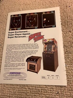 11- 8 1/4” Super Tank Computron  arcade video game AD FLYER