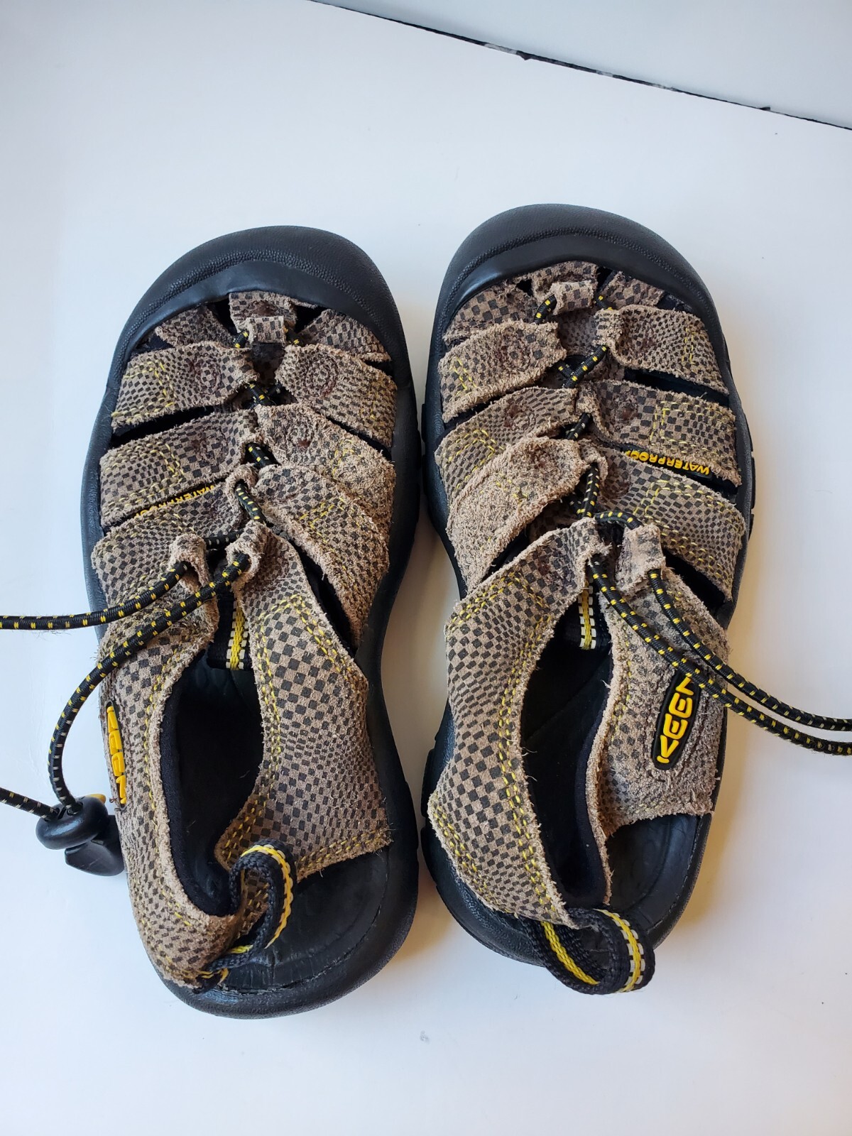 Sandali KEEN bambino slip on taglia 1 marrone impermeabili scarpe outdoor