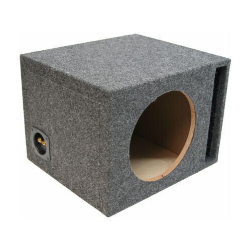 Car Audio Single 15" Vented Subwoofer Stereo Sub Box Ported Enclosure Custom mdf - Foto 1 di 4