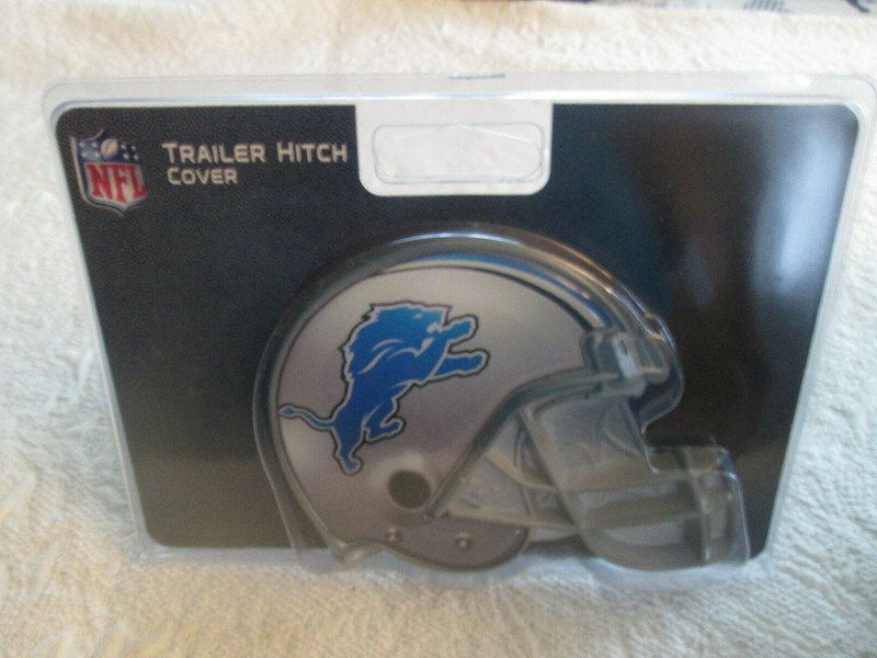 NEW DETROIT LIONS NFL HELMET LOGO METAL PLASTIC TRUCK TRAILER HITCH COVER 2"