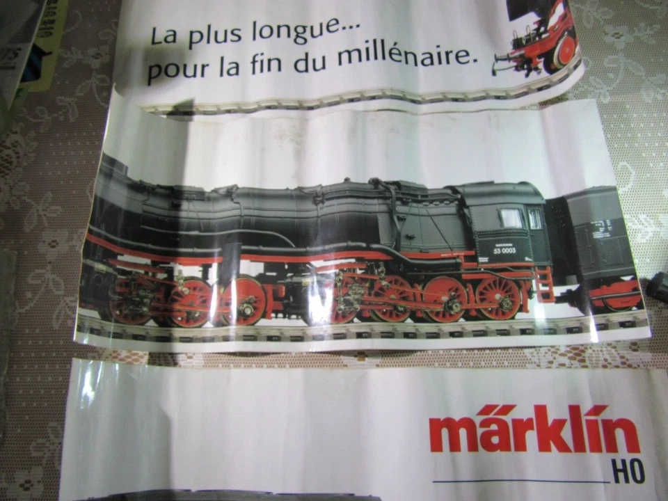 135Y Märklin Ho Planche Decal Locomotive La Plus Longue Fin Millénaire 54.3X25 - Photo 3/4