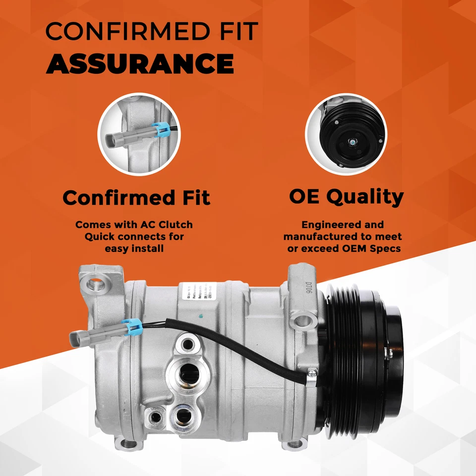 Compressor AC Klimoto | Compatível com 02-05 Dodge Grand Caravan - Imagem 3 de 4