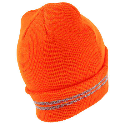 Reflective Stripes High Visibility Safety Knit Winter Long Cuff