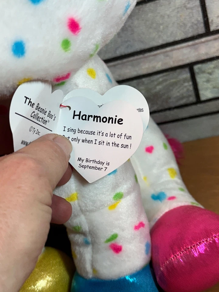 Peluche Ty Beanie Grande Harmonie El Unicornio 17", Envío rápido el mismo día gratis Foto 4 de 4