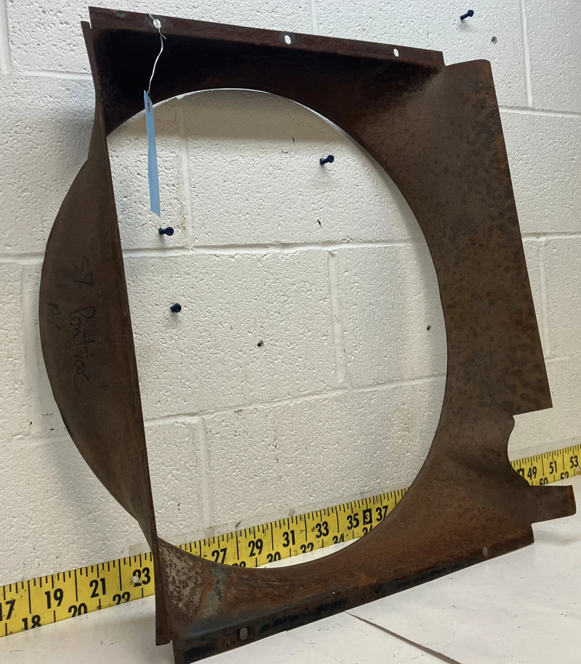 Ventilador de radiador de CA de metal usado OEM GM envolvente 1957 Pontiac Bonneville Safari (BM12) Foto 3 de 4