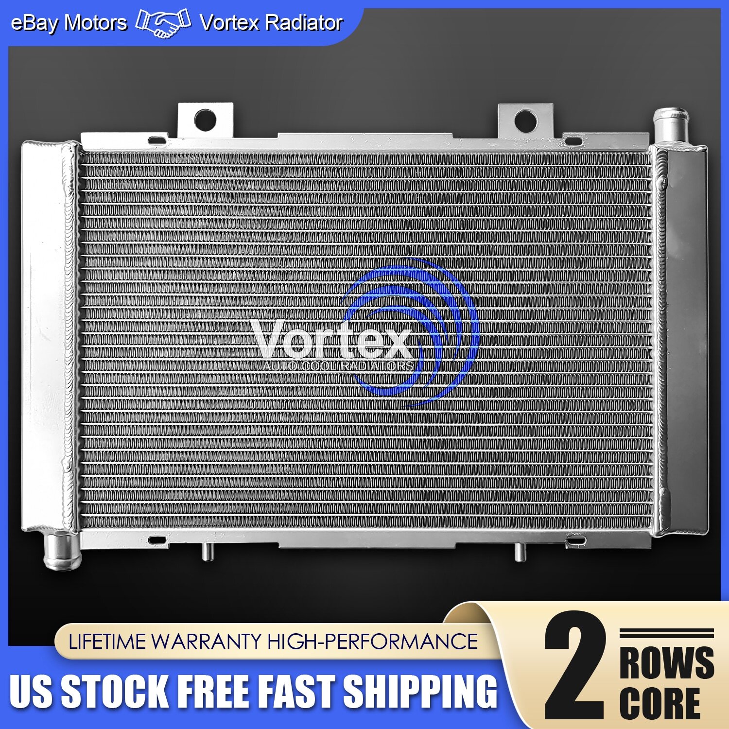 2Row Aluminum Radiator for 2011-2021 Can-Am Commander 1000 800 R MAX Replacement