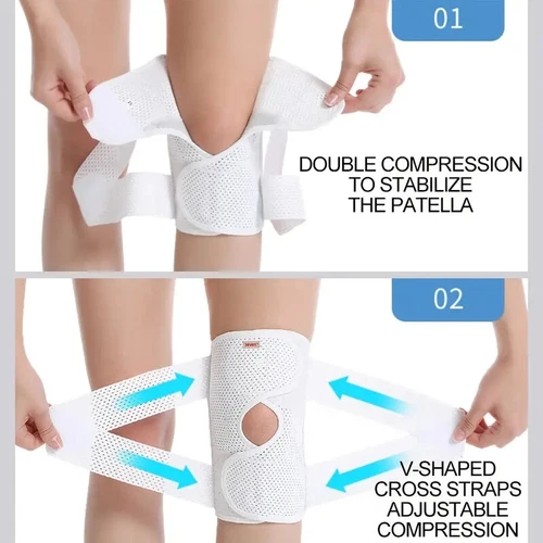 Sport Kniespange Kompressionsärmel Meniskus Unterstützung Gelenkschmerzen Arthritis Linderung - Bild 13 von 27