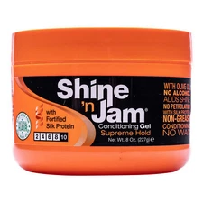 Ampro Shine-n-Jam Supreme Hold - 8 oz Hair Gel