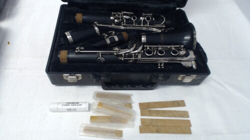 Armstrong 4001 clarinette noire avec étui de transport avec extras fabriqués aux États-Unis - Photo 1/9