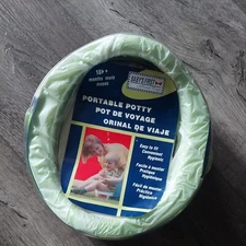 NWT Babys First Portable Potty Green Travel 18 Months and up