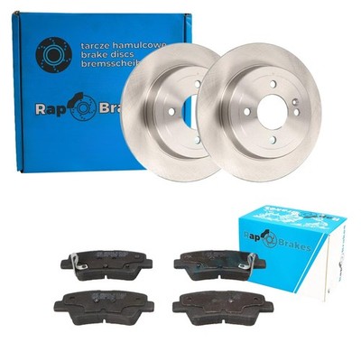 RAP BRAKES BREMSSCHEIBEN 262mm + BELÄGE HINTEN passend für HYUNDAI i20 BC3 BAYON