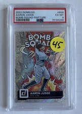 Aaron Judge 2022 Panini Donruss Bomb Squad Rapture PSA 6 #BS6 MVP