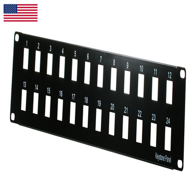 Pro'Skit 7Kj-P24-M 24 Port Keystone Jack Panel