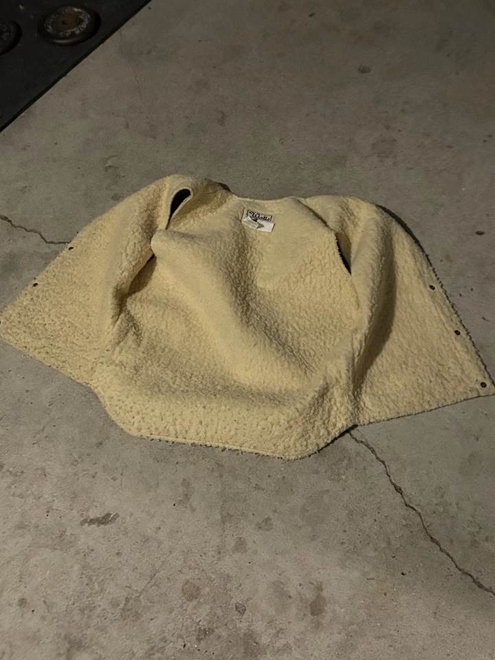 Chaleco de Colección Walls Blizzard Pruf Sherpa Forrado Para Hombre Medio Bronceado Pato Lona Hecho en EE. UU. Foto 4 de 4