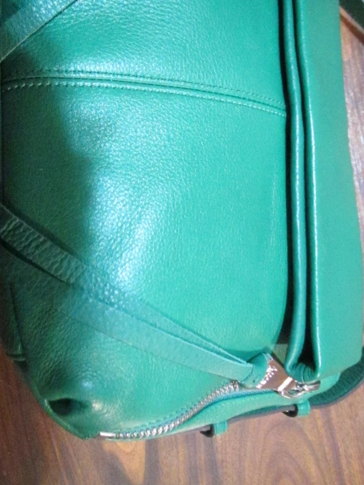 AIMEE KESTENBERGBALI HOBO DOBLE ENTRADA VERDE GUANTE CUERO BANDOLERA MONEDERO Foto 3 de 4