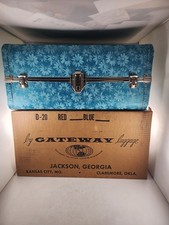 Gateway Blue Daisy Doll Case Suitcase Luggage w Top NIB