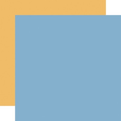Echo Park My Favorite Monster Cardstock 12X12-Blue / Yellow 12x12 Coordinating S