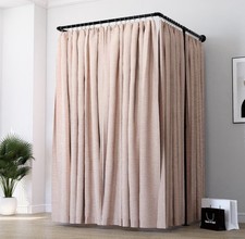 U Shaped Changing Room Curtain Rail Floor And Ceiling Mounted