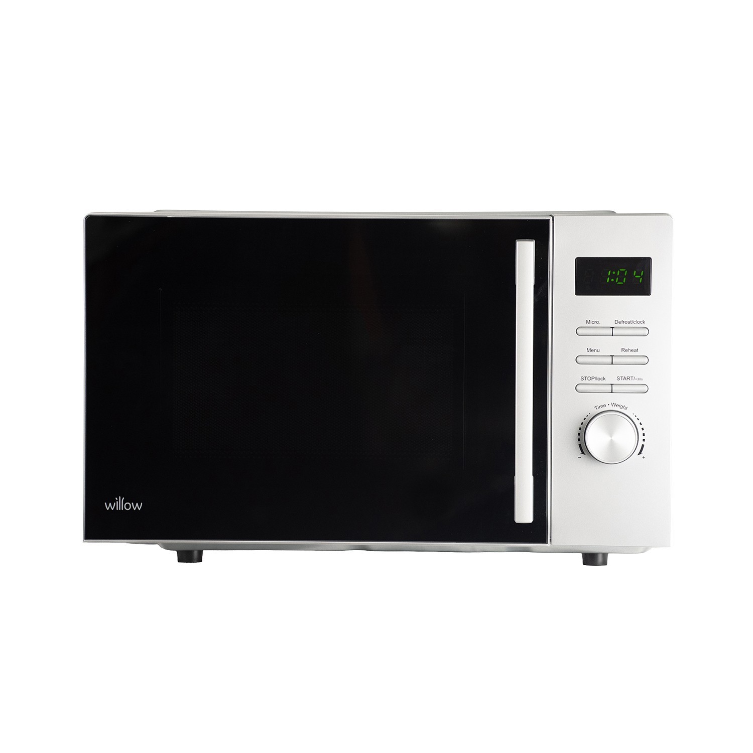 Microwave Silver 23L 800W with Defrost Function 5 Power Levels - Willow WM23DS