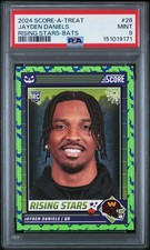 2024 PANINI SCORE-A-TREAT RISING STARS BATS #26 JAYDEN DANIELS ROOKIE RC PSA 9
