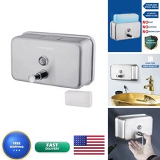VANNSOO Commercial Soap Dispenser Wall Mount Stainless Steel, Horizontal