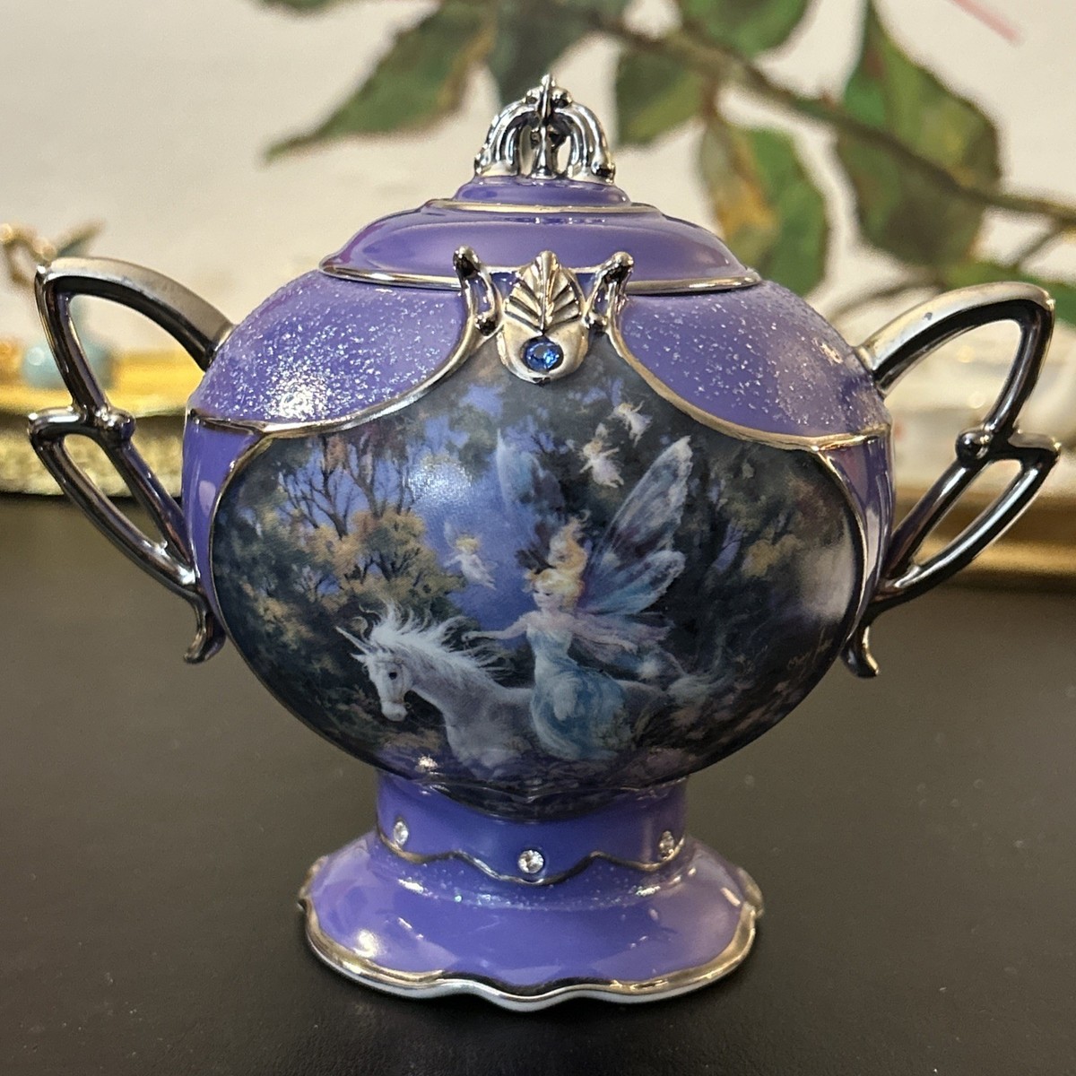 Bradford Exchange “Imagine”Mimi Jobe Fairyland Music Box NEW OTHER