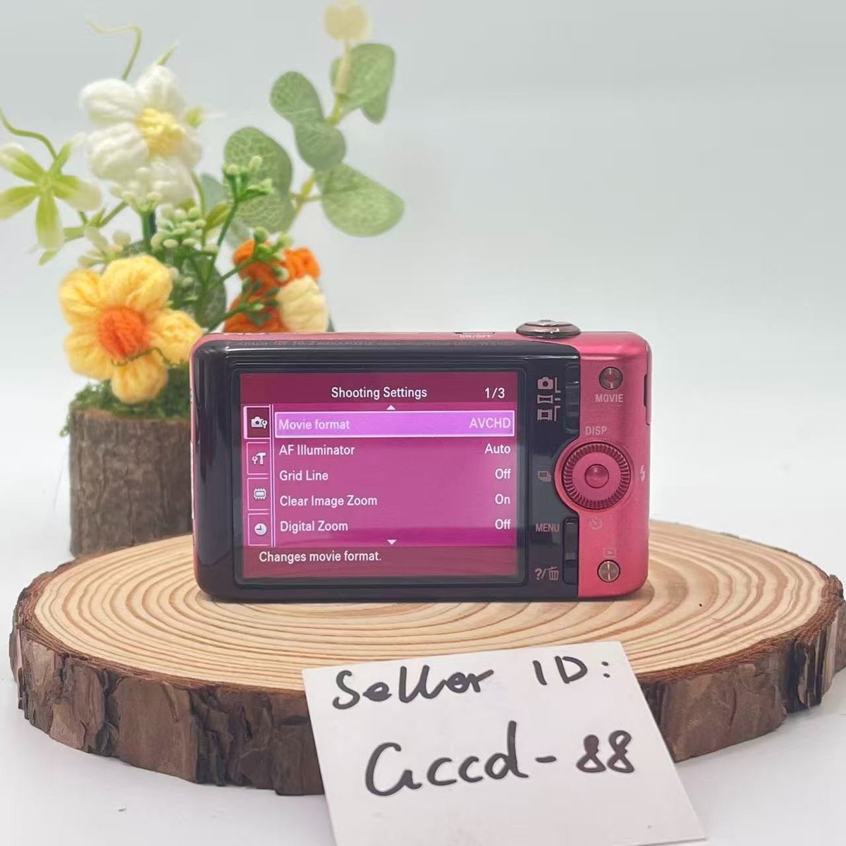 SONY Cyber-shot DSC-WX100 Pink 10.0x Optical Zoom Zoom Digital