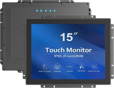 GreenTouch 15 Inch 1000 Nits Readable Multi Touch Open Touch Screen Monitor