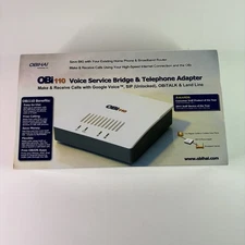 Obihai OBi110 Voice Service Bridge and VoIP SIP ATA Telephone Adapter New