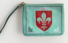 Rebecca Minkoff French Stamp Wristlet Leather Purse Clutch Handbag Mint NEW
