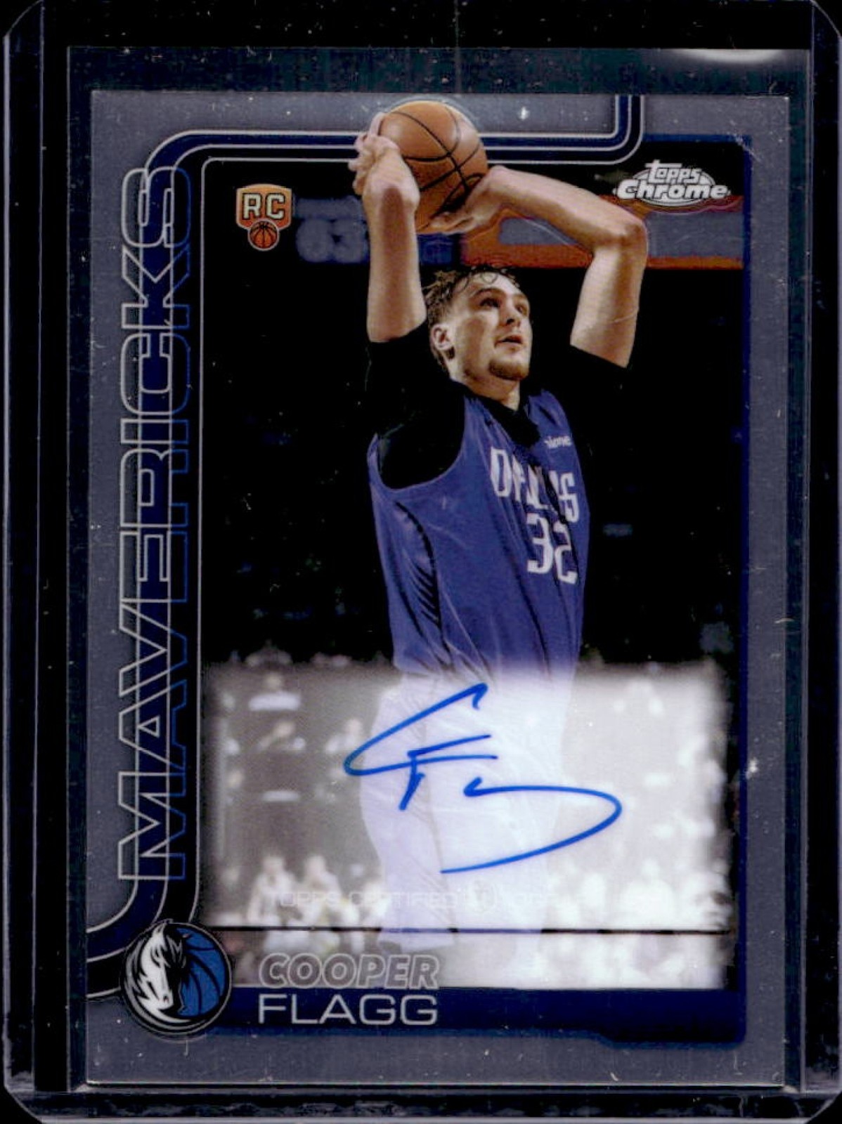 2025-26 Topps Chrome Cooper Flagg Rookie Auto RC #TCAR-CF Mavericks