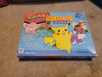 pokemon memory card game Pokemon Gold & Silver Memory Game - 2000 - Milton Bradley - Great Cond